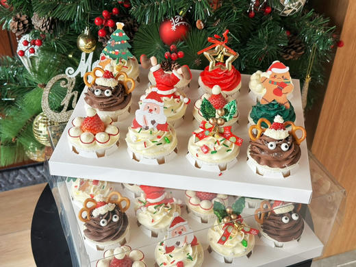 圣诞分享组合，纸杯蛋糕，圣诞装饰插件会随机搭配哦 商品图2