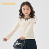 巴拉巴拉童装女童T恤儿童2025春装新款长袖上衣甜美条纹针织内搭 商品缩略图1