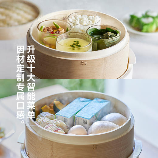 olayks立时竹笼电蒸锅家用多功能预约蒸煮小笼包馒头包子早餐机 商品图2