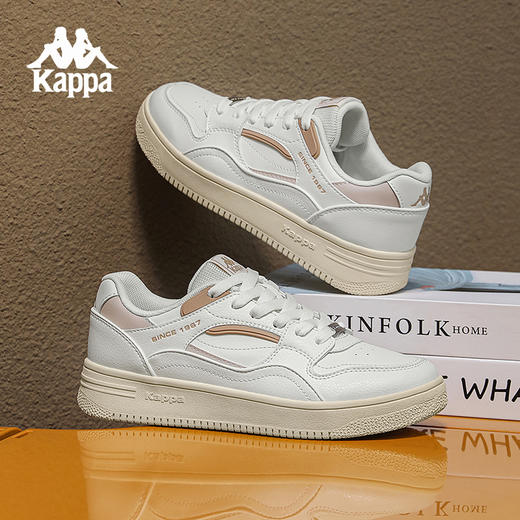 Kappa卡帕休闲板鞋女款2024新款冬季百搭运动鞋学生厚底情侣鞋子K0FW5CC12 商品图0