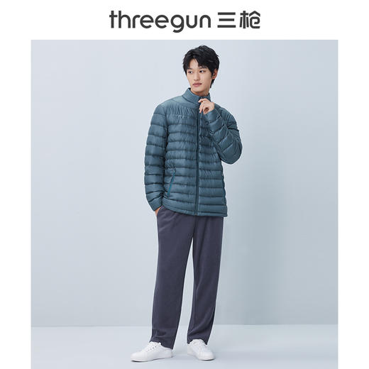 Threegun三枪 【鹅绒】立领长袖开襟男士羽绒服-81911A011 商品图5