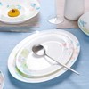 陶园梦碗碟套装家用2024新款骨瓷餐具套装碗盘轻奢高级感送礼碗筷组合碗陶园梦清风花影釉中彩52头10人份骨质瓷餐具-YHD 商品缩略图2