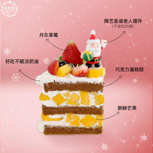 圣诞小火车雪景蛋糕 商品图1