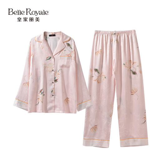 皇家丽美  春秋冬款提花顺滑柔和睡衣家居服套装JJT90074 商品图2