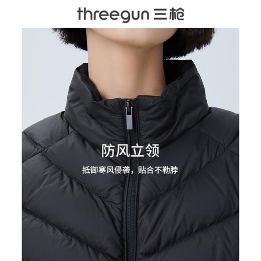 Threegun三枪 【鹅绒】女士羽绒背心-81938A011 商品图7