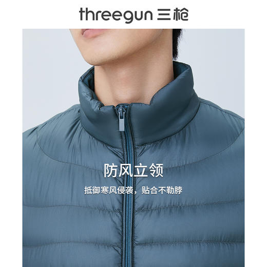 Threegun三枪 【鹅绒】男士羽绒背心-81909A011 商品图8