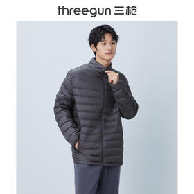 Threegun三枪 【鹅绒】立领长袖开襟男士羽绒服-81911A011