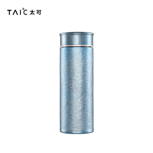 TAIC太可钛艺直滤杯纯钛保温杯手工锤纹送礼轻奢高端商务礼盒装 商品图1
