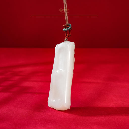 「一口价」【玉竹青士】羊脂白玉挂件 商品图1