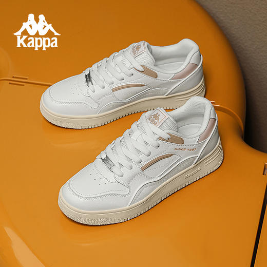 Kappa卡帕休闲板鞋女款2024新款冬季百搭运动鞋学生厚底情侣鞋子K0FW5CC12 商品图1