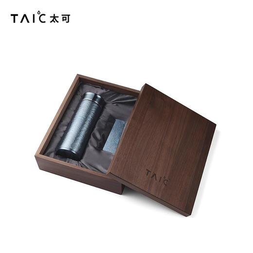 TAIC太可钛艺直滤杯纯钛保温杯手工锤纹送礼轻奢高端商务礼盒装 商品图2