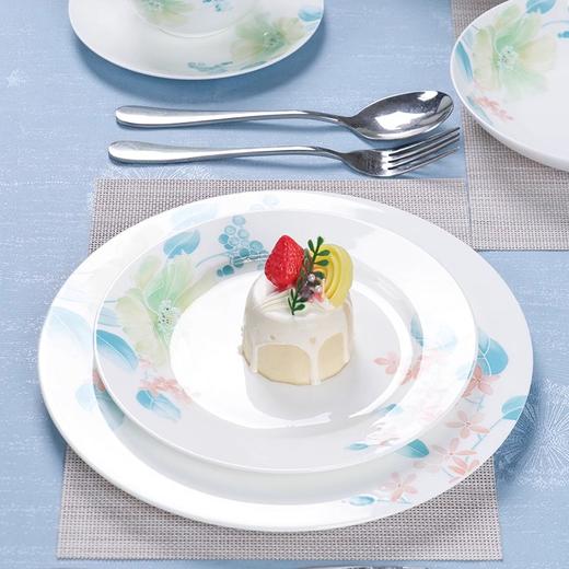 陶园梦碗碟套装家用2024新款骨瓷餐具套装碗盘轻奢高级感送礼碗筷组合碗陶园梦清风花影釉中彩52头10人份骨质瓷餐具-YHD 商品图4