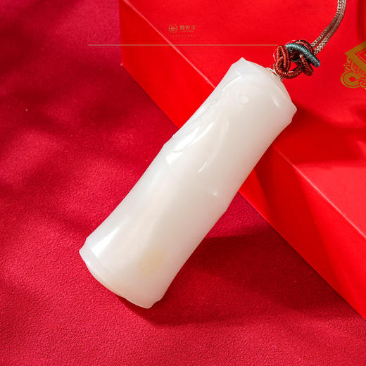 「一口价」【玉竹青士】羊脂白玉挂件 商品图3