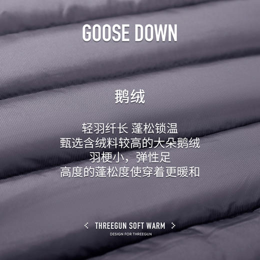 Threegun三枪 【鹅绒】男士羽绒背心-81909A011 商品图12