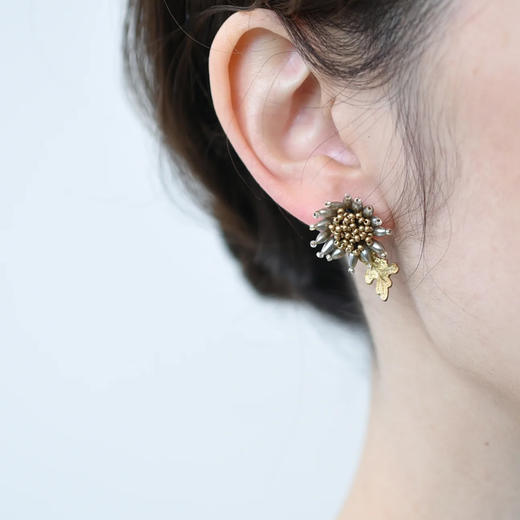 订购8周到｜Monshiro-astrantia-大星芹 耳环［日本设计师］ 商品图1