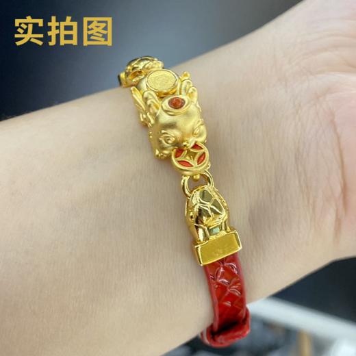 【八方聚财足金黄金手链】贺岁上臻品 八方聚财貔貅手链 让你新年福气满满 商品图5