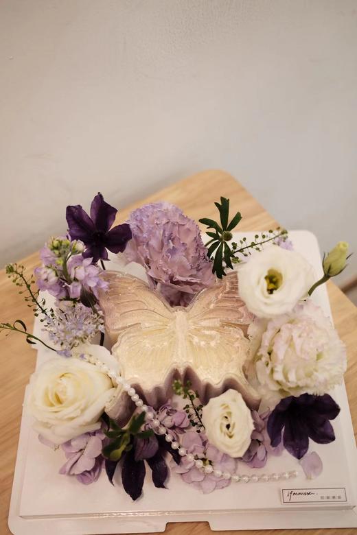 「慕斯」 冰透蝴蝶慕斯~颜色可选 鲜花或刮刀花 商品图3