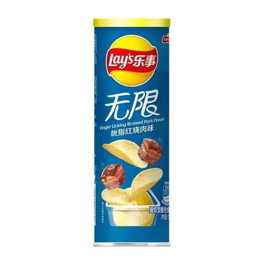 乐事薯片吮指红烧肉味罐装104g/罐 商品图0