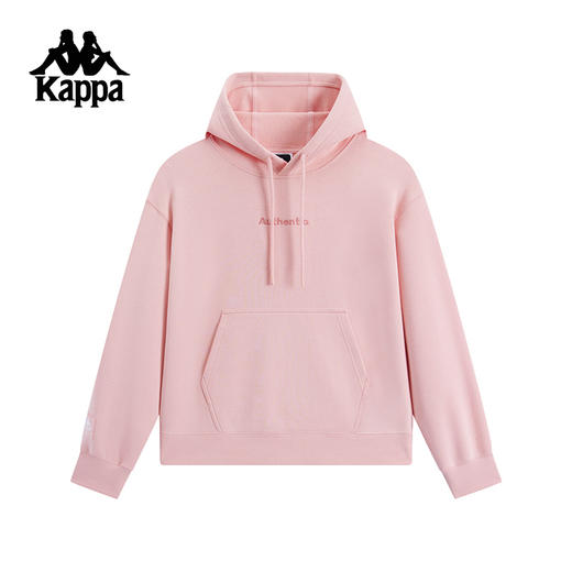 Kappa卡帕背靠背新款连帽运动卫衣女复古针织套头衫宽松休闲上衣K0F22MT80 商品图1