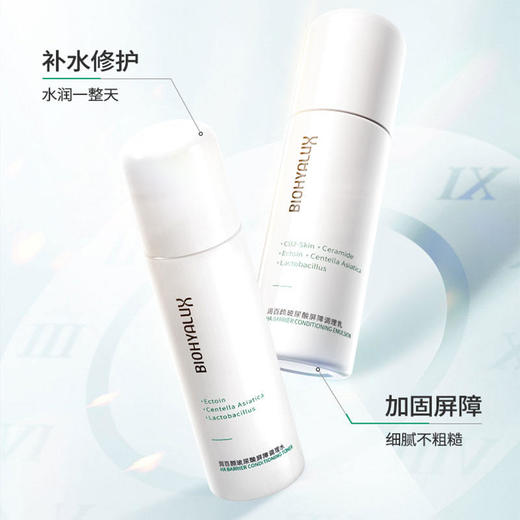 润百颜水润组合套装（润百颜白纱布屏障次抛精华 (30支/盒)＋玻尿酸屏障调理白纱布水120ml＋玻尿酸屏障调理白纱布乳100g）【版本随机发货】 商品图2