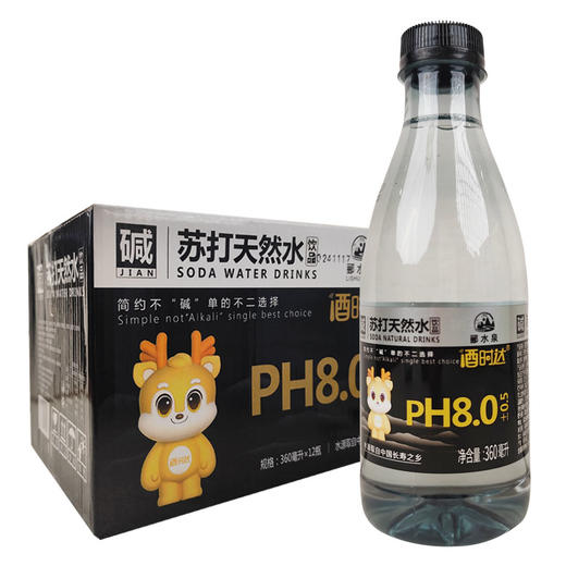 [饮料]酒时达苏打水360ml(郦水泉苏打天然水)中国长寿之乡 商品图0