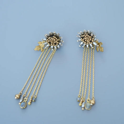 订购8周到｜Monshiro-astrantia-大星芹 耳环［日本设计师］ 商品图6