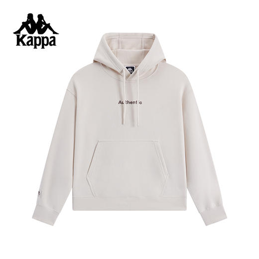 Kappa卡帕背靠背新款连帽运动卫衣女复古针织套头衫宽松休闲上衣K0F22MT80 商品图0