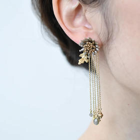 订购8周到｜Monshiro-astrantia-大星芹 耳环［日本设计师］