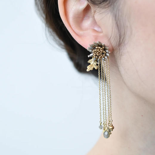 订购8周到｜Monshiro-astrantia-大星芹 耳环［日本设计师］ 商品图0