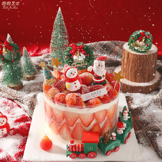 欢乐圣诞草莓蛋糕 | 草莓尖尖当然要送给您的心尖尖~~ 商品图1