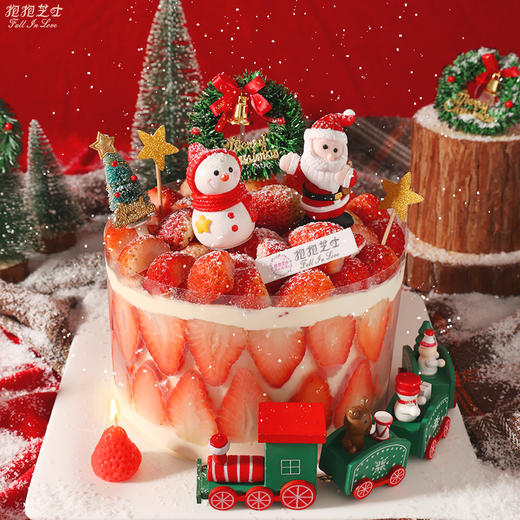 欢乐圣诞草莓蛋糕 | 草莓尖尖当然要送给您的心尖尖~~ 商品图0
