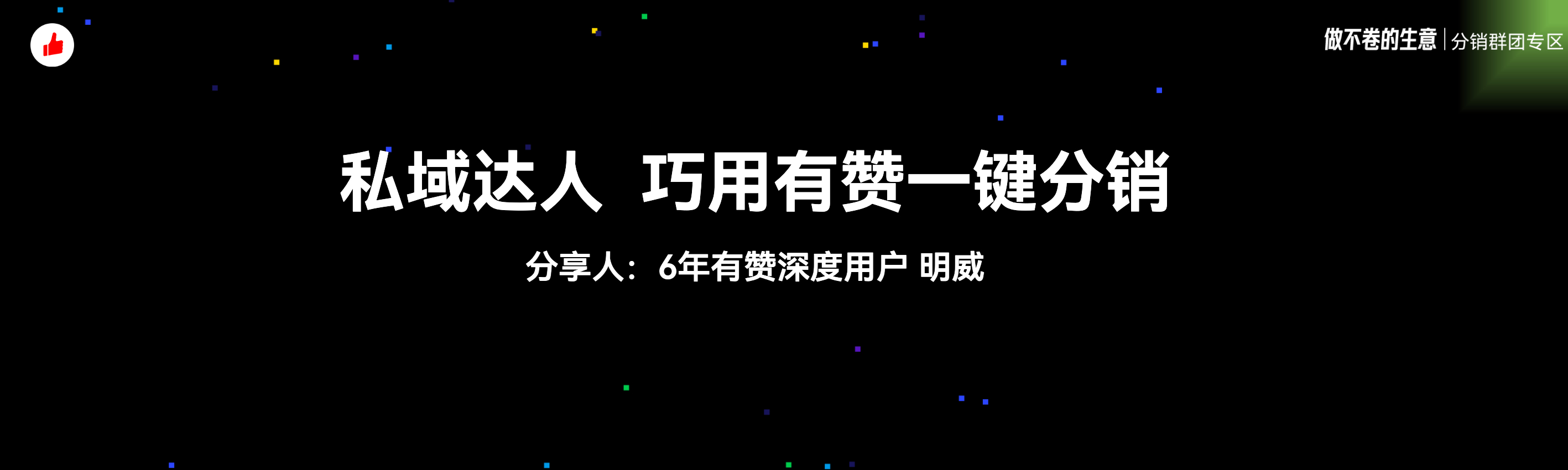《私域达人巧用有赞分销市场一键分销》：有赞12周年分享｜私域达人巧用有赞分销市场一键分销