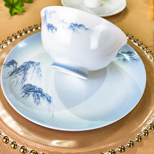 凡瑞斯山水相逢（釉中彩）60头10人用骨瓷餐具 商品图3