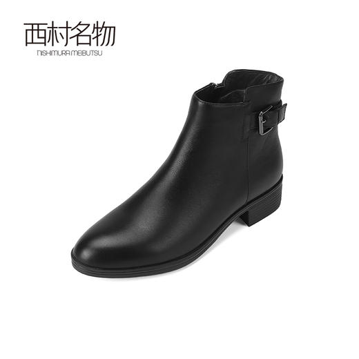 西村名物2023年冬季新款加绒保暖超轻厚底防滑切尔西靴T23DS44121 商品图1