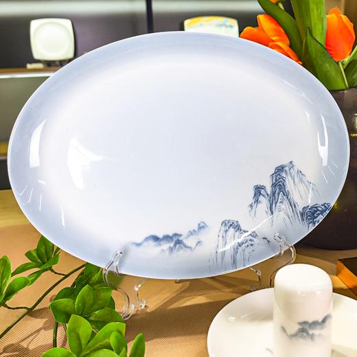 凡瑞斯山水相逢（釉中彩）60头10人用骨瓷餐具 商品图4