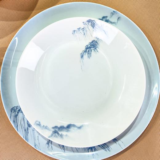 凡瑞斯山水相逢（釉中彩）60头10人用骨瓷餐具 商品图1