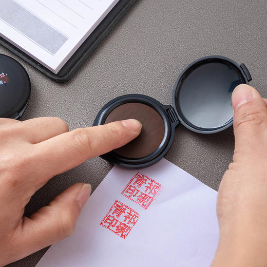 【新款指纹印台】轻便小巧迷你快干指纹印章采集印台 商品图3
