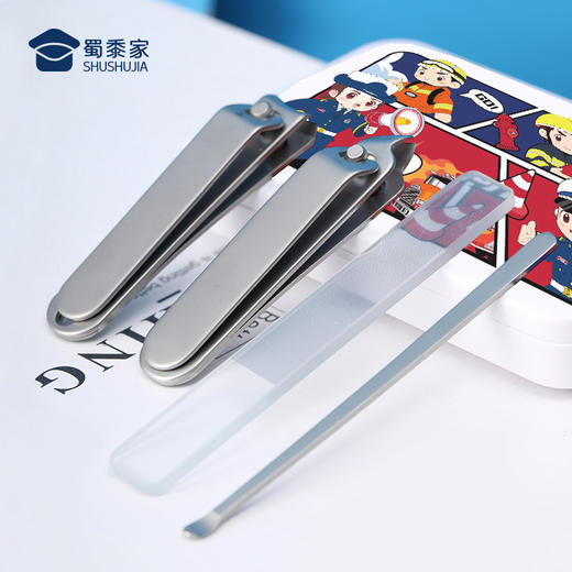 【消防指甲钳四件套】家用指甲修剪工具 日用挖耳勺美容剪修甲套装 商品图3