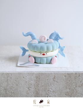 摩羯座小慕斯(很小）（翻糖比较沉，收到尽快食用）