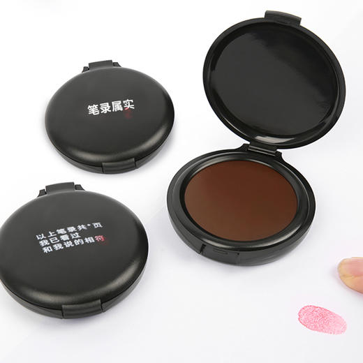 【新款指纹印台】轻便小巧迷你快干指纹印章采集印台 商品图5