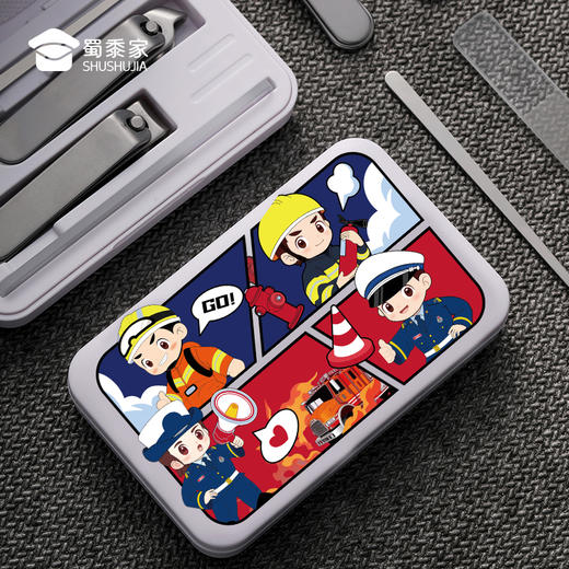 【消防指甲钳四件套】家用指甲修剪工具 日用挖耳勺美容剪修甲套装 商品图5