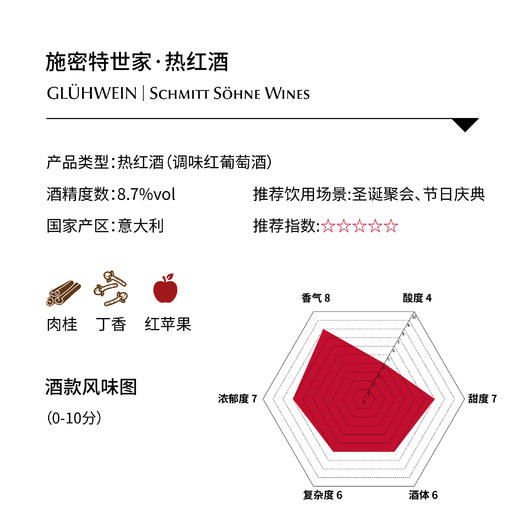 施密特世家·热红酒1000ML Schmitt Sohne GLÜHWEIN 1000ML 商品图1