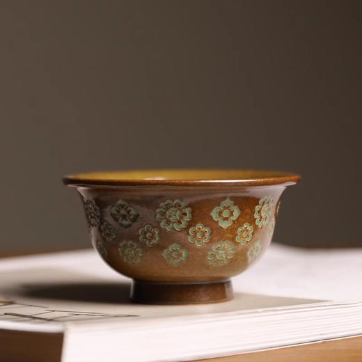 本土斋青瓷主人杯家用陶瓷茶杯个人专用单杯填釉压手品茗杯功夫茶具本土斋-宝相压手杯60ML 商品图0