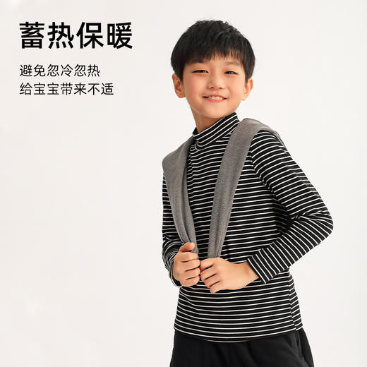 【2025反季特价清仓】龙之涵  亲子款“小暖炉”半高领打底衫 抗静电 婴幼儿A类标准 7色可选 90-175码 商品图3