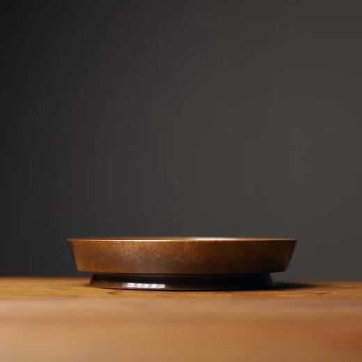 【特惠6折，仅1件，无货退款】茶承壶承干泡台壶托茶具填釉草木灰高端陶瓷茶壶垫本土斋-鱼藻壶承17CM宝相壶承（蓄水）16.7CM【不支持补差，非质量问题不退不换】S 商品图2