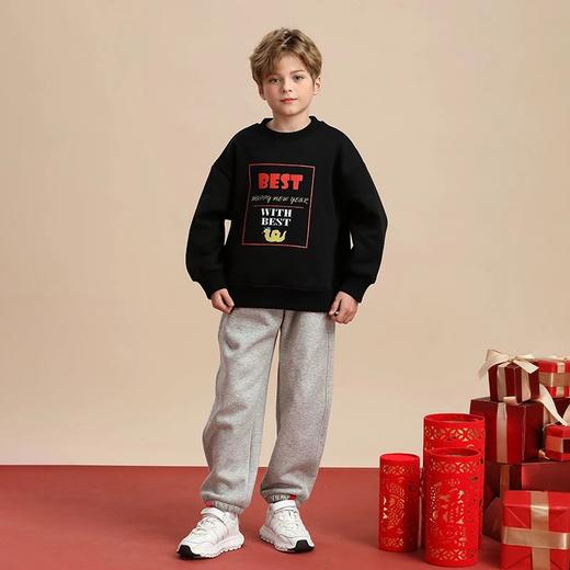 【2025新品年服】龙之涵 亲子款糯糯绒加厚卫衣 中大童一体绒秋冬新款保暖上衣 婴幼儿A类标准 商品图9