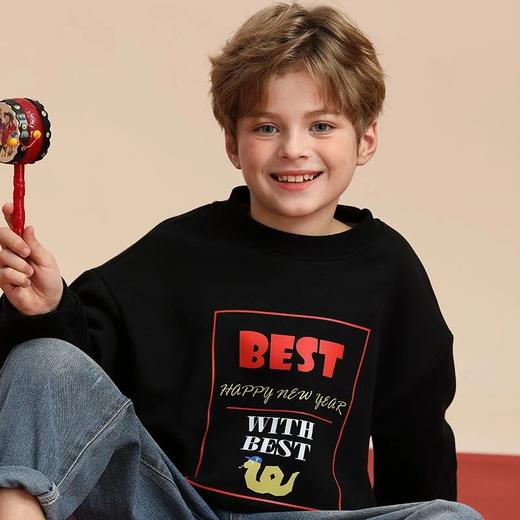 【2025新品年服】龙之涵 亲子款糯糯绒加厚卫衣 中大童一体绒秋冬新款保暖上衣 婴幼儿A类标准 商品图12