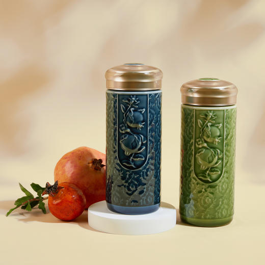 榴花硕果随身杯 双层330ml 商品图2