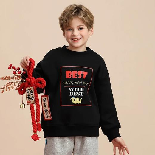 【2025新品年服】龙之涵 亲子款糯糯绒加厚卫衣 中大童一体绒秋冬新款保暖上衣 婴幼儿A类标准 商品图11