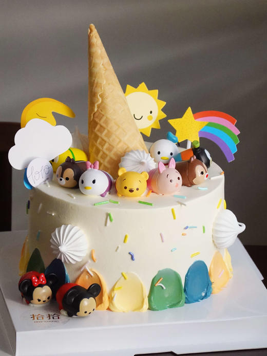 「Disney·迪士尼叠叠乐2.0」100%动物奶油（附图6寸·提前3小时预订） 商品图1